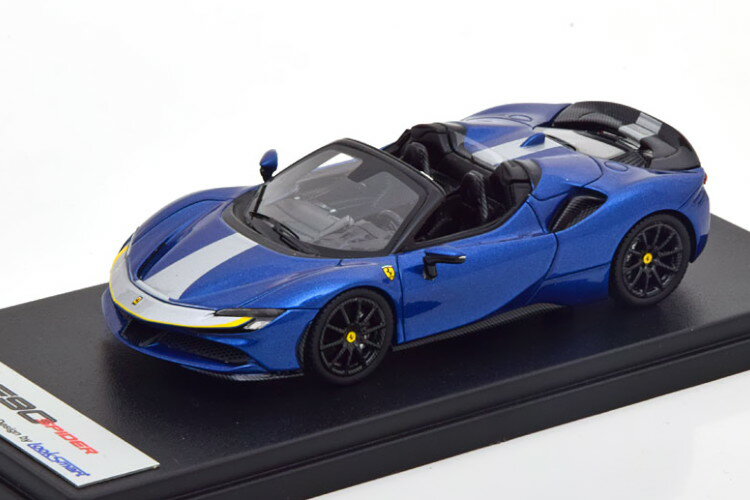 bNX}[g 1/43 tF[ SF90 XpC_[ 2020 u[^bN Vo[Looksmart 1:43 Ferrari SF90 Spider 2020 bluemetallic silver