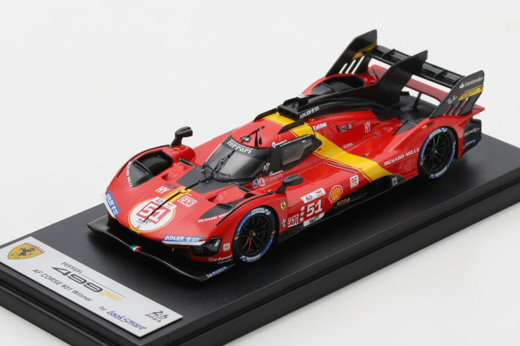 bNX}[g 1/43 tF[ 499P #51 D E}24 2023 Pier Guidi/Calado/Giovinazzi Looksmart 1:43 Ferrari 499P #51 Winner 24h LeMans 2023 Pier Guidi/Calado/Giovinazzi