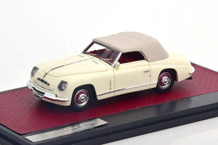 }gbNX 1/43 At@I 6C 2500 MA Ro[`u \tggbv 1947 N[ 408 Matrix 1:43 Alfa Romeo 6C 2500 Ghia Convertible Softtop 1947 creme Limited Edition 408 pcs