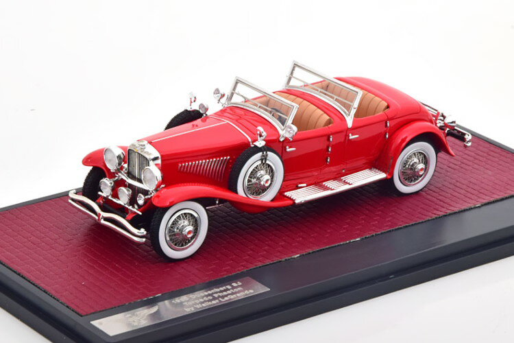 マトリックス 1/43 デューゼンバーグ トルペド フェートン グランドオープン 1930 レッド 408台限定Matrix 1:43 Duesenberg SJ2583 J-548 Torpedo Phaeton La Grande open 1930 red Limited Edition 408 pcs