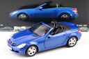 ミニチャンプス 1/18 メルセデス・ベンツ SLK コンバーチブル R171 可動ルーフ付き 2004 ブルーメタリックMinichamps 1:18 Mercedes SLK Convertible R171 with movable roof 2004 blue metallic