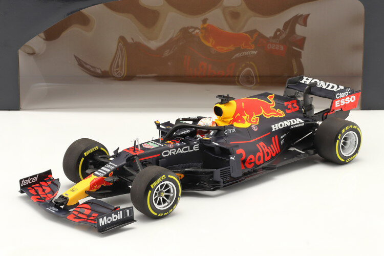 ミニチャンプス 1/18 レッドブル RB16 #33 フォーミュラ1 世界チャンピオン 2021 マックスフェルスタッペン 1272台限定Minichamps 1:18 Red Bull RB16B #33 formula 1 World Champion 2021 Max Verstappen Limitation 1272 pcs.