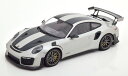 ミニチャンプス 1/18 ポルシェ 911 991/2 GT2 RS ヴァイザッハ パッケージ シルバー マグネシウム リム 2018 シルバー 111台限定Minichamps 1:18 Porsche 911 (991/2) GT2 RS Weissach Package with silver Magnesium rims 2018 silver black Limited Edition 111 pcs