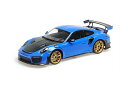 ミニチャンプス 1/18 ポルシェ 911 991-2 GT2 RS クーペ 2018 ゴールデン ホイール付き ブルー ブラック 300台限定MINICHAMPS 1:18 PORSCHE 911 991-2 GT2 RS COUPE 2018 WITH GOLDEN WHEELS BLUE BLACK LIMITED 300 ITEMS