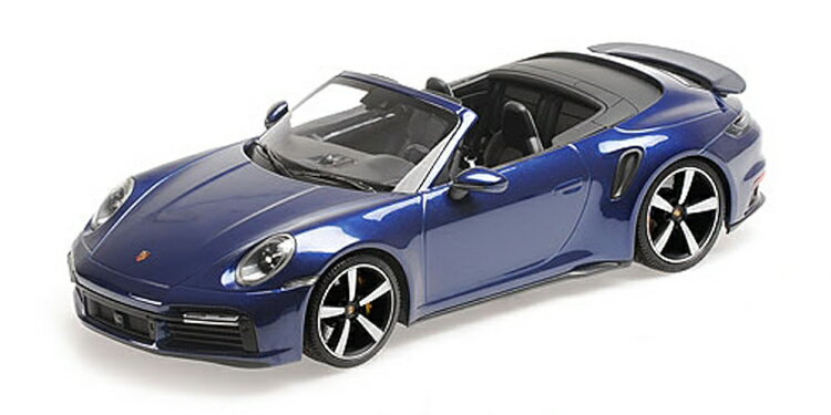 ~j`vX 1/18 |VF 911 (992) ^[{ S Ro[`u 2020 ^bNu[ 302 Minichamps 1:18 Porsche 911 (992) Turbo S Convertible 2020 bluemetallic Limited Edition 302 pcs