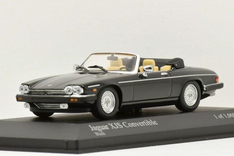 ミニチャンプス 1/43 ジャガー XJS コンバーチブル 1988 ブラック 1008台限定Minichamps 1:43 Jaguar XJS Convertible 1988 black Limitation 1008 pcs.