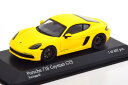 ミニチャンプス 1/43 ポルシェ 718 (982) ケイマン GTS 2020 イエロー 402台限定Minichamps 1:43 Porsche 718 (982) Cayman GTS 2020 yellow Limited Edition 402 pcs