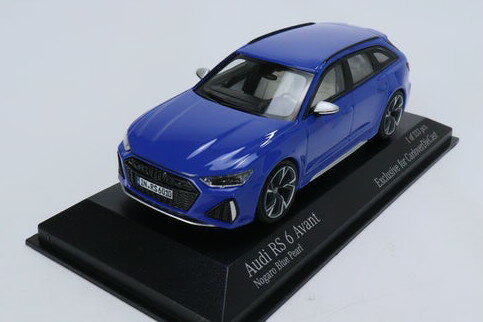 COVbv ~j`vX 1/43 AEfB RS6 A@g 2019 u[E^bN 333 MINICHAMPS 1:43 AUDI RS 6 AVANT 2019 Blue METALLIC