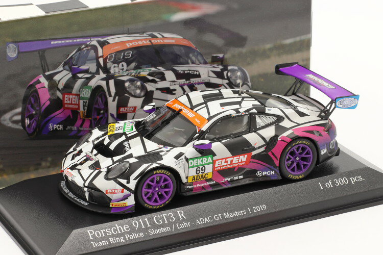 ~j`vX 1/43 |VF 911 GT3 R #69 ADAC GT}X^[Y 2019 ACAtH[X 300Minichamps 1:43 Porsche 911 GT3 R #69 ADAC GT Masters 2019 Iron Force Limitation 300 pcs.