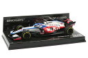 ミニチャンプス 1/43 ウィリアムズ FW43 2020 ホワイト レッド ブラック ブルー ジョージ ラッセル Minichamps 1:43 Williams Racing FW43 2020 White Red Black Blue G. Russell