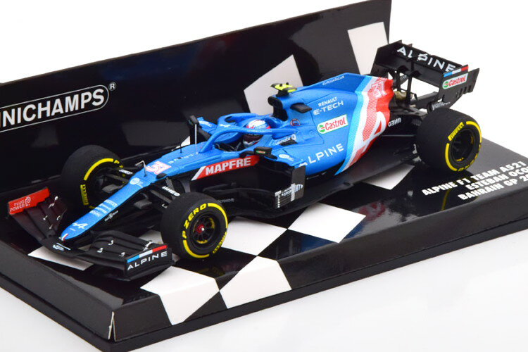 ~j`vX 1/43 As[k A521 o[[GP 2021 IRMinichamps 1:43 Alpine A521 GP Bahrain 2021 Ocon