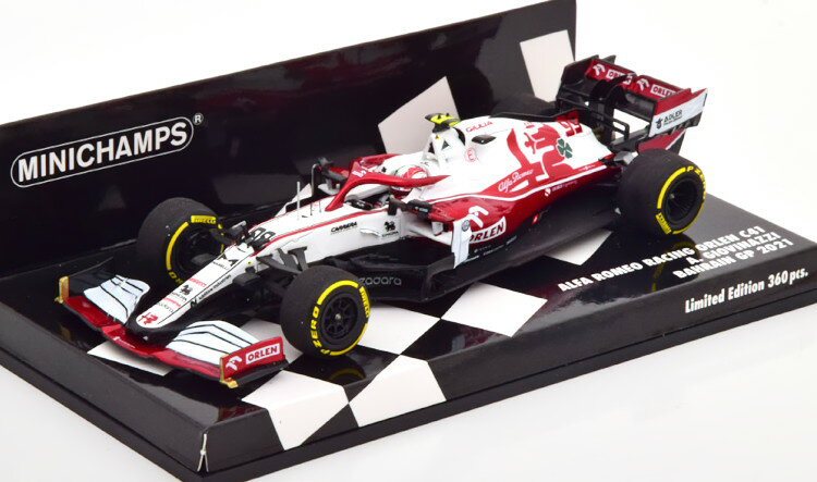 ミニチャンプス 1/43 アルファロメオ オーレン C41 バーレーンGP 2021 ジョヴィナッツィ 360台限定Minichamps 1:43 Alfa Romeo Orlen C41 GP Bahrain 2021 Giovinazzi Limited Edition 360 pcs