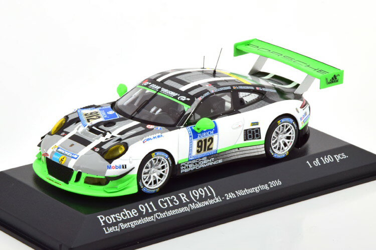 ~j`vX 1/43 |VF 911 GT3 R #912 juNN24 2016 160 Minichamps 1:43 Porsche 911 GT3 R #912 24h Nuerburgring 2016 Limited Edition 160 pcs