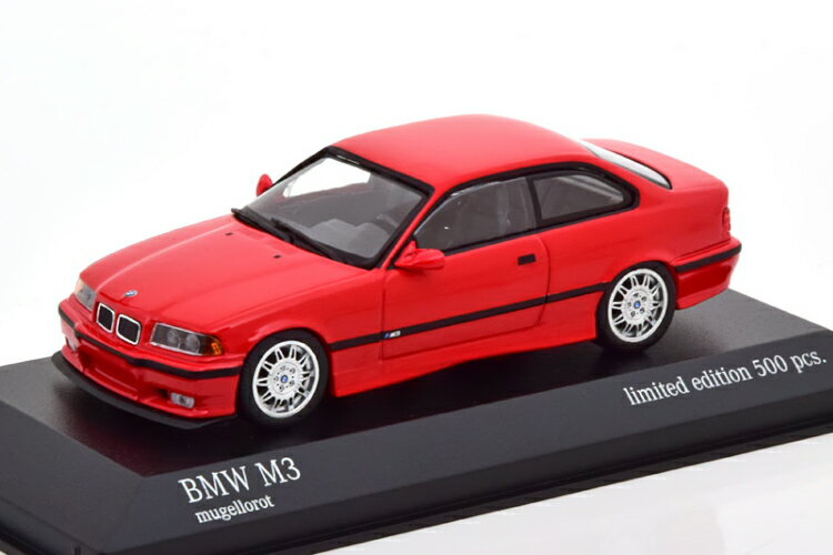 ~j`vX 1/43 BMW M3 E36 1992 bh 500 Minichamps 1:43 BMW M3 E36 1992 red Limited Edition 500 pcs