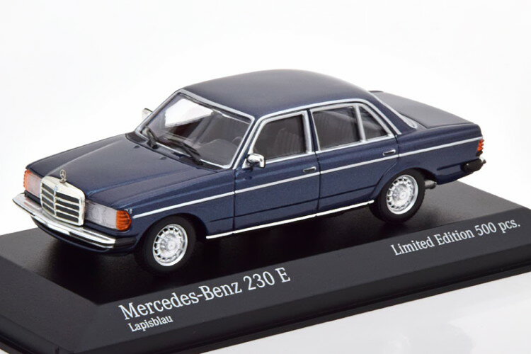 ミニチャンプス 1/43 メルセデス ベンツ 230E W123 サルーン 1982 メタリックブルー 500台限定 Minichamps 1:43 Mercedes 230E W123 Saloon 1982 bluemetallic Limited Edition 500 pcs