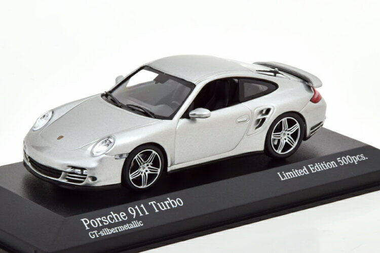 ミニチャンプス 1/43 ポルシェ 911 997 ターボ 2006 シルバー 500台限定 Minichamps 1:43 Porsche 911 997 Turbo 2006 silver Limited Edition 500 pcs