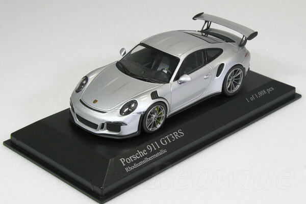 ミニチャンプス 1/43 ポルシェ 911 (991) GT3 RS 2014 シルバー 1008台限定