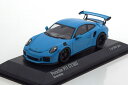 ミニチャンプス 1/43 ポルシェ 911 (991) GT3 RS 2014 Riverlaブルー / ブラックホイール 504台限定