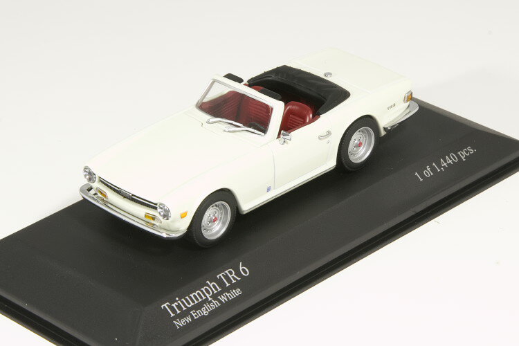 Õi~j`vX 1/43 gCAt TR6 1968 zCg Minichamps Triumph TR6 White