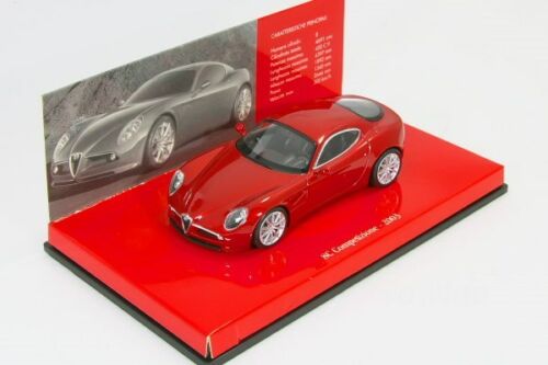 ＜中古品＞ミニチャンプス 1/43 アルファロメオ 8C Competizione 2003 レッドメタリック Alfa Romeo Red Metallic