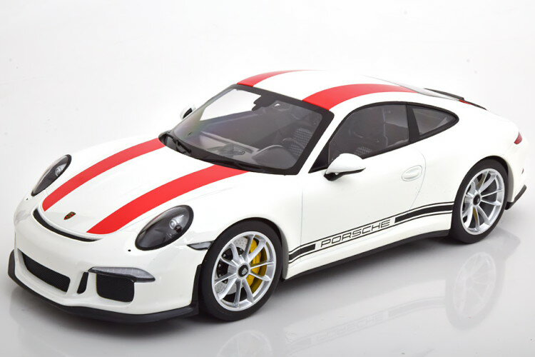 ~j`vX 1/12 |VF 911(991) R N[y 2016 zCg/bh Minichamps 1:12 Porsche 911 (991) R Coupe 2016 white red