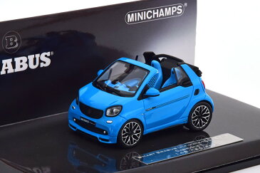 ミニチャンプス 1/43 スマート ブラバス アルティメイト125 オープンカー 2017 ブルー 150台限定 Minichamps 1:43 Smart Brabus Ultimate 125 Convertible 2017 blue Limited Edition 150 pcs