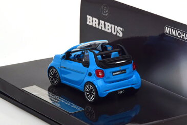 ミニチャンプス 1/43 スマート ブラバス アルティメイト125 オープンカー 2017 ブルー 150台限定 Minichamps 1:43 Smart Brabus Ultimate 125 Convertible 2017 blue Limited Edition 150 pcs