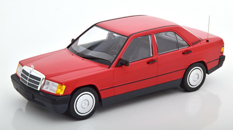 ~j`vX 1/18 ZfXExc 190E W201 1982 bh 702 Minichamps 1:18 Mercedes 190E W201 1982 red Limited Edition 702 pcs