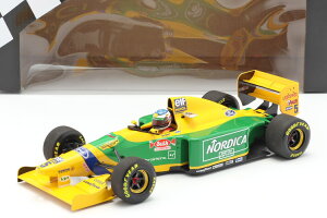 ミニチャンプス 1/18 ミハエル・シューマッハ ベネトン B193B #5 優勝 ポルトガルGP F1 1993 イエロー グリーン Minichamps 1:18 Michael Schumacher Benetton B193B #5 Winner Portugal GP F1 1993 yellow green