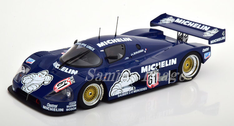 ミニチャンプス 1/18 メルセデス・ベンツ ザウバー C9 優勝 ADAC スーパースプリント 1987 ミシュラン シュレッサー 504台限定 Minichamps 1:18 Mercedes Sauber C9 Winner ADAC Supersprint 1987 MICHELIN Schlesser Limited Edition 504 pcs