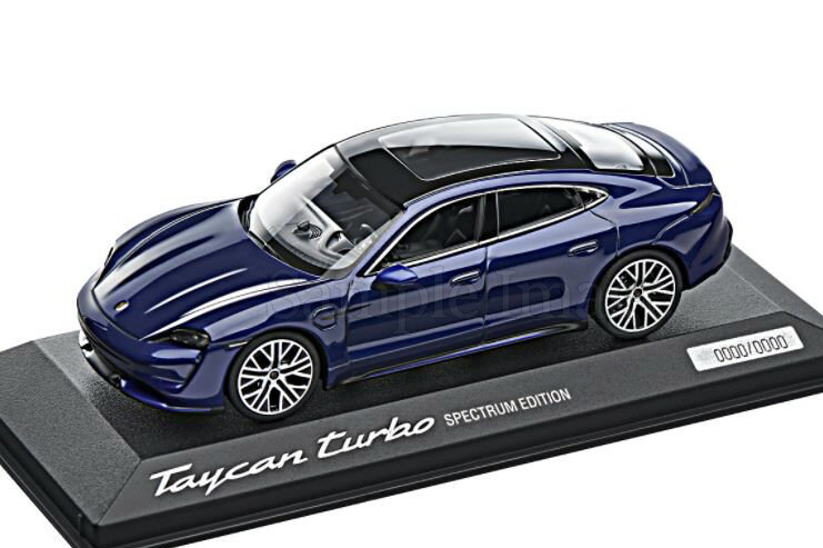 ~j`vX 1/43 |VF ^CJ ^[{ XyNg GfBV 2020 Q`A u[ ^bN 2020 Minichamps 1:43 Porsche Taycan Turbo Spectrum Edition 2020 gentian blue metallic Limitation 2020 pcs.