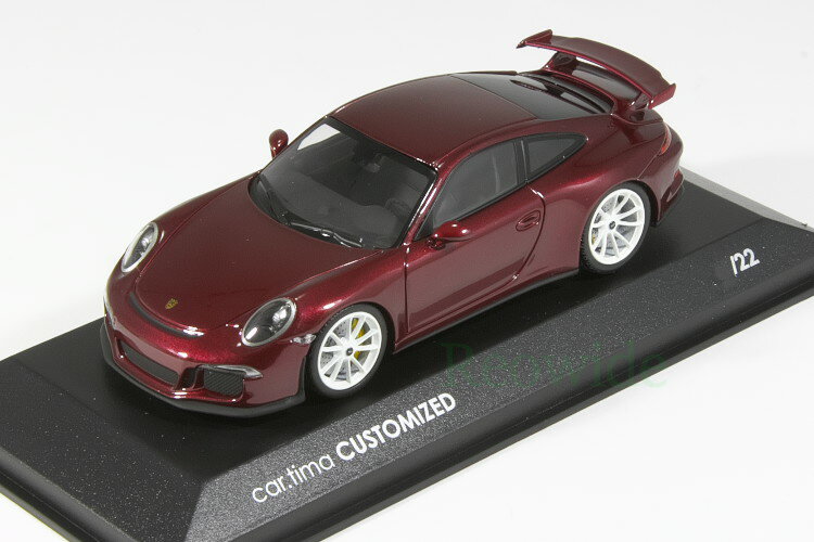 ミニチャンプス 1/43 ポルシェ 911 991 GT3 アリーナレッド ホイール ホワイト 22台限定Minichamps 1:43 Porsche 911 991 GT3 Arenarot Wheel White