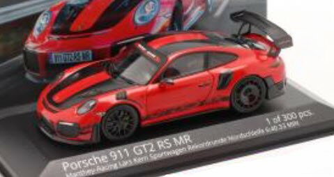 ミニチャンプス 1/43 ポルシェ 911 (991 2) GT2 RS MR マンタイ レーシング レコードラップ 2018 ラーズ カーン 300台限定Minichamps 1:43 Porsche 911 (991 2) GT2 RS MR Manthey Racing Record lap 2018 Lars Kern Limited Edition 300 pcs.