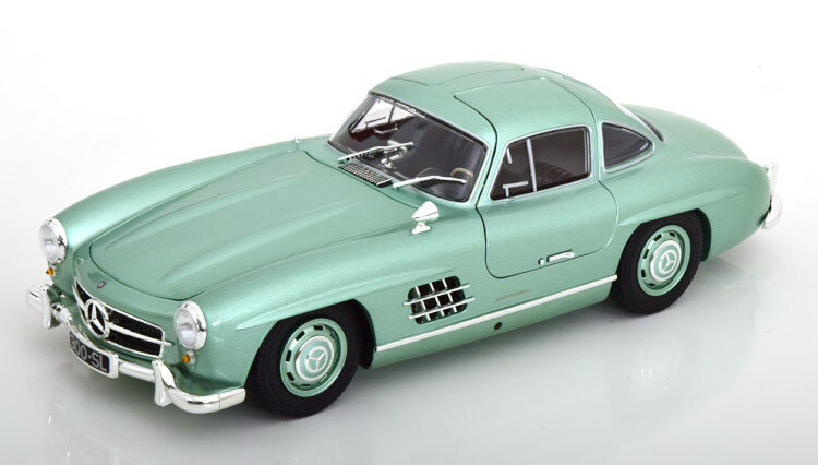 ミニチャンプス 1/18 メルセデス・ベンツ 300 SL W198 ガルウィング 1955 ライトグリーン 390台限定 開閉Minichamps 1:18 Mercedes 300 SL W198 Gullwing 1955 lightgreen Limited Edition 390 pcs