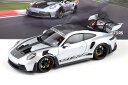 ミニチャンプス 1/18 ポルシェ 911 992 GT3 RS 2022 ヴァイザッハ パッケージ シルバー /ブラックホイール 333台限定 開閉Minic...