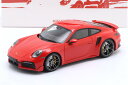 ミニチャンプス 1/18 ポルシェ 911 (992) ターボ S クーペ スポーツ デザイン 2021 レッドMinichamps 1:18 Porsche 911 (992) Turbo S Coupe Sport Design 2021 guards red Limitation 200 pcs.