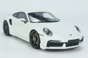 ミニチャンプス 1/18 ポルシェ 911 992 ターボ S ホワイト 300台限定 開閉Minichamps 1:18 Porsche 911 992 Tu...