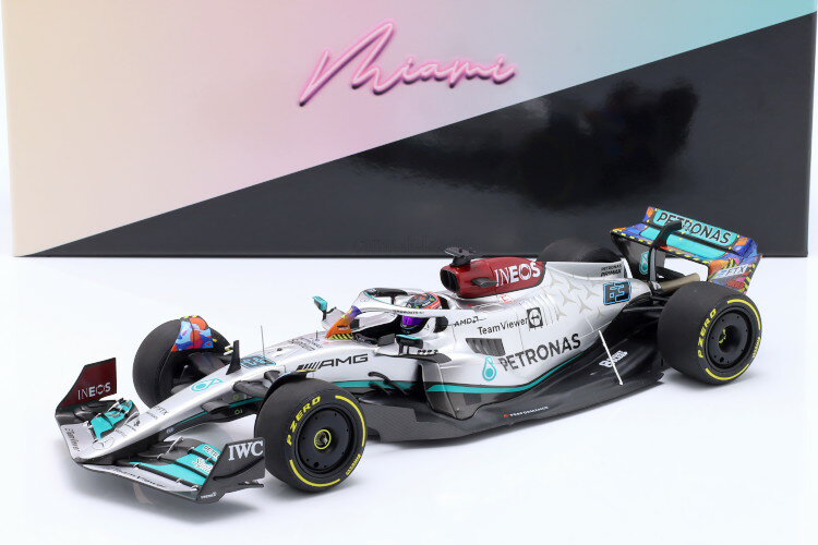 ~j`vX 1/18 ZfX AMG F1 W13 #63 5th }CA~GP tH[~1 2022 222Minichamps 1:18 Mercedes AMG F1 W13 #63 5th Miami GP Formula 1 2022 George Russell limitation 222 pcs