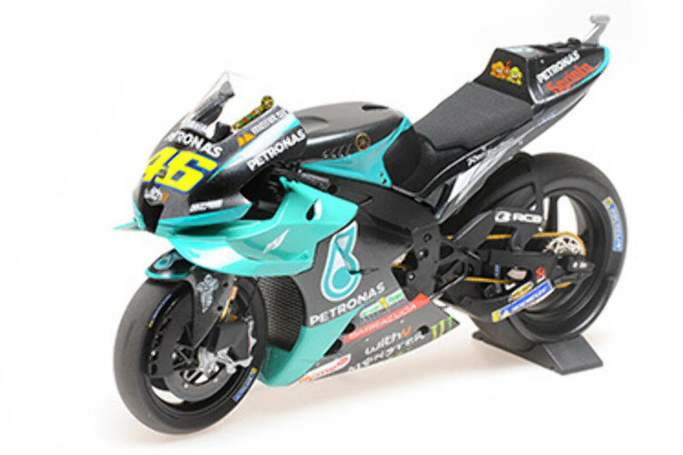 ミニチャンプス 1/12 ヤマハ YZR-M1 ペトロナス バレンティーノ ロッシ ブラック/グリーンMinichamps 1:12 Yamaha YZR-M1 TEAM PETRONAS YAMAHA SRT N 46 MOTOGP TEST QATAR 2021 VALENTINO ROSSI BLACK GREEN