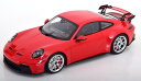 ミニチャンプス 1/18 ポルシェ 911 (992) GT3 リム シルバー 2022 レッド 111台限定Minichamps 1:18 Porsche 911 (992) GT3 rims silver 2022 red Limited Edition 111 pcs