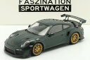 ミニチャンプス 1/18 ポルシェ 911 (991/2) GT2 RS ヴァイサッハ パッケージ 2018 グリーン ゴールドリム 300台限定 Minich...