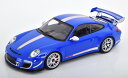 ミニチャンプス 1/18 ポルシェ 911 (997 2) GT3 RS 4.0 2011 ブルー/シルバー Minichamps 1:18 Porsche 911 (997 II) GT3 RS 4.0 2011 blue silver