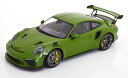 ミニチャンプス 1/18 ポルシェ 911 (991/2) GT3 RS 2019 グリーン 111台限定 Minichamps 1:18 Porsche 911 (991/2) GT3 RS 2019 green / silver rims Limited Edition 111 pcs.