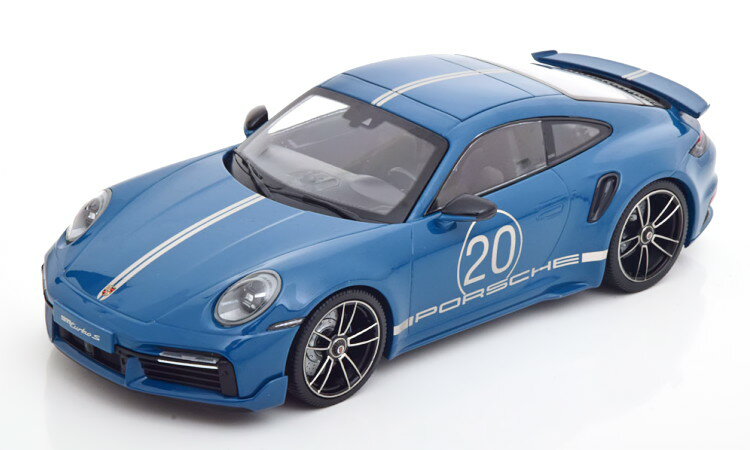 ߥ˥ץ 1/18 ݥ륷 911 (992)  S ݡ ǥ ѥå 2021 ֥롼 504Minichamps 1:18 Porsche 911 (992) Turbo S with Sport Design Package 2021 blue Limited Edition 504 pcs