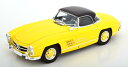 ミニチャンプス 1/18 メルセデス 300 SL ロードスター 取り外し可能なハードトップ付き 1957 イエロー/ブラック 開閉Minichamps 1:1...
