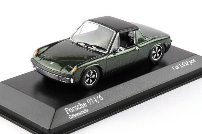 ~j`vX 1/43 |VF 914/6 1970 O[Minichamps 1:43 Porsche 914/6 1970 GREEN