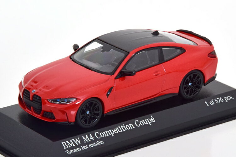 ~j`vX 1/43 BMW M4 RyeBV N[y 2020 Cgbh ^bN 576 Minichamps 1:43 BMW M4 Competition Coupe 2020 lightred-metallic Limited Edition 576 pcs