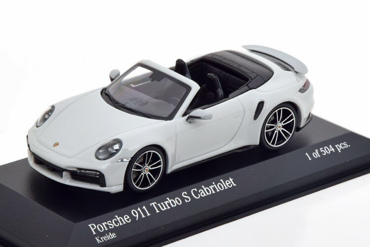 ミニチャンプス 1/43 ポルシェ 911 (992) ターボ S コンバーチブル 2020 ライトグレー 504台限定Minichamps 1:43 Porsche 911 (992) Turbo S Convertible 2020 lightgrey Limited Edition 504 pcs