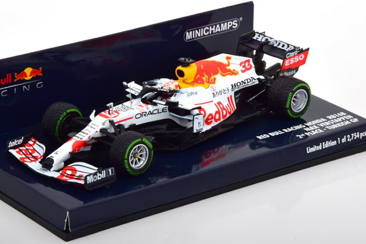 ミニチャンプス 1/43 レッドブル ホンダ RB16B トルコグランプリ 2021 フェルスタッペン 2754台限定Minichamps 1:43 Red Bull Honda RB16B GP Turkey 2021 Verstappen Limited Edition 2754 pcs