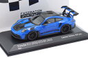 ミニチャンプス 1/43 ポルシェ 911 (992) GT3 RS ヴァイザッハ パッケージ 2023 ブルー/ブラックリム 300台限定Minichamps 1:43 Porsche 911 (992) GT3 RS Weissach package 2023 blue / black rims Limited Edition 300 pcs.